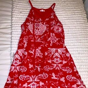 Red Floral Dress